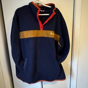 Cotopaxi Teca Fleece Pullover – Snap Neck – Navy/Gold/Red – Men’s